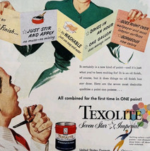 1949 Texolite Seven Star Imperial Paint Advertisement US Gypsum DWQQ17 - $562.94 MXN