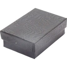 400 Black Swril Cotton Filled Jewelry Gift Boxes 2 1/8&quot; - £220.99 GBP