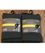 2-Pairs Secret Treasures Fleeced Footless Tights Super Opaque S/M - $17.37 CAD
