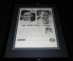 1966 Humble Oil Enco 11x14 Framed ORIGINAL Advertisement Jim Clark Jack ... - $44.54