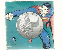 Canadian 20 Dollar Silver Coin 2015 Superman 99.99% Pure Silver Mint - £23.11 GBP