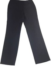 Worthington Size 4 Curvy Fit Straight Pants Black New With Tags - $9.79