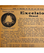 1917 Excelsior Brand Tow Line Ropes Advertisement Chas Miller Automobili... - $366.69 MXN
