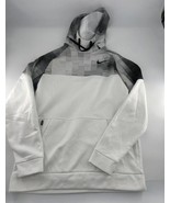 Nike Sweatshirt Mens Medium White Black Standard Fit Pullover Hoodie Swoosh - €21,11 EUR
