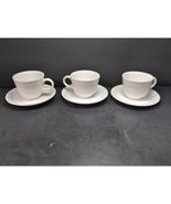 Fiestaware White Cup &amp; Saucer Sets, Home Laughlin Fiesta, Mug Set Of 3, ... - $282.25 MXN