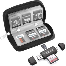 22 Slots Memory Card Case With Sd Card Reader, Otg Reader For Sdxc, Sdhc... - £15.61 GBP