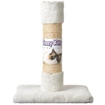 Classy Kitty Cat Decorator Scratching Post - Carpet &amp; Sisal - 20in.ure New - £41.84 GBP