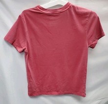 Boys' Small (6/7) Light Washed Dark Red Short Sleeve Pocket T-Shirt, Art Class image 3
