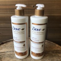 2X Dove Hair Therapy Glow Restore Sulfate-Free Shampoo 13.5 fl oz 2PK - £22.02 GBP