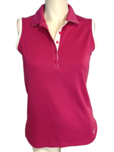 Nike Golf Women&#39;s Sleeveless Polo Shirt Pink S - $16.14