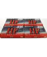 SONY HF Audio Cassette Tapes Lot 4 New Sealed Normal Bias 90 Minutes Rec... - $17.54 CAD