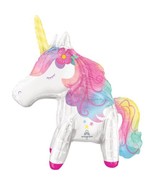 Enchanted Unicorn Air-Filled Sitter Balloon (22&quot; x 25&quot;) - Stunning Multi... - $8.99