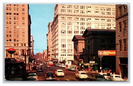 Street View Portland Oregon OR UNP Chrome Postcard H24 - £3.05 GBP