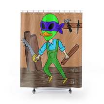 Carpenter Tool Craft Maker Hand Build Alien Work Visitor 751 Shower Curtains - £48.23 GBP