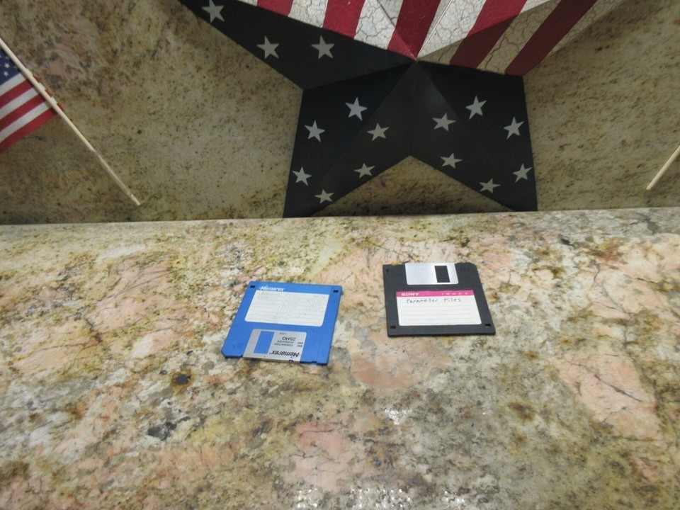 SCMI SCM CNC ROUTER AUTOCON PLC FLOPPY DISK PARAMETER FILES FLOPPY DISKS 2 PCS Item image 2