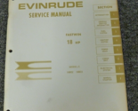 1968 Evinrude Fastwin 18 HP Outboard Motor Shop Service Repair Manual 18802 - $67.99
