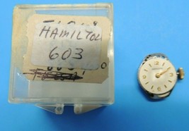 Genuine Vintage Hamilton Hand Wind 17 Jewels 603 Watch Movement Parts AS IS  USA - £27.40 GBP