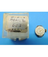 Genuine Vintage Hamilton Hand Wind 17 Jewels 603 Watch Movement Parts AS... - £27.57 GBP