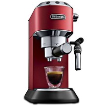 DeLonghi Dedica Style EC 685 ESE Automatic Pod Espresso Coffee Machine Red/White - £368.12 GBP