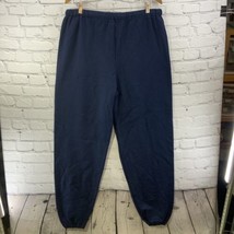 Jerzees Sweatpants Mens Sz XL Blue Stretch Drawstring - $24.74