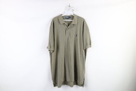 Vtg 90s Ralph Lauren Mens XL Faded Short Sleeve Collared Polo Shirt Gree... - $39.55