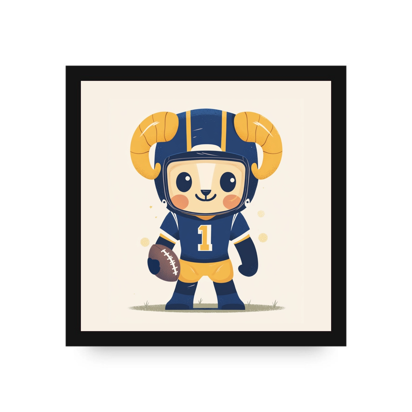 Ronnie the Rammin Ram Canvas by Dancing Littles Jungle - $35.99+