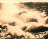 RPPC Chippewa River Dam Brunet Falls Mist Cornell WI 1912 Postcard UNP D5 - $43.32