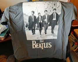 2016 The Beatles Licensed by Apple Large Men&#39;s T-Shirt Charcoal  - £18.03 GBP