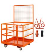 Forklift Safety Cage Work Platform 43X45in 1400lbs w/ Wheels for Aerial - €465,88 EUR