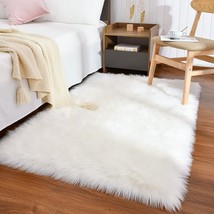 Furry Preppy Area Rugs For Vanity Home Decor Christmas, Maxsoft Faux Fur, Dorm. - £35.69 GBP