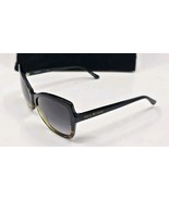Isaac Mizrahi Black Tortoise Sunglasses Cat Eye Oversized 55 16 130 IM30... - €51,58 EUR