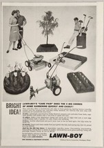 1961 Print Ad Lawn-Boy Lawn Mowers,Garden Tillers &amp; Edgers OMC Waukegan,Illinois - £14.05 GBP