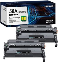 NEW 58A CF258A Toner Cartridge 2 Black (with Chip), Compatible with HP 58A Toner - $130.98