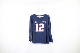 Fanatics Womens Medium Faded Tom Brady New England Patriots Long Sleeve T-Shirt - £19.86 GBP