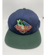 Vintage K-Products Men&#39;s Blue Red Man Tournament Trail Snap Back Hat One... - $36.55