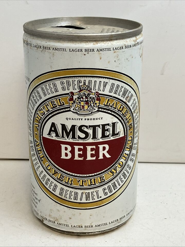 Amstel Beer Aluminum Beer Can 33 CL Hebrew On Top - $9.85