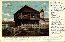 1907 UDB Vintage Postcard Old Fort Halifax Near Waterville Maine 1905-BK46c - £4.74 GBP