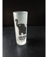 Rainforest Cafe Paris Frosted Double Shot Glass Tall Elephant Disneyland - $186.39 MXN