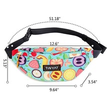TINYAT Waist Bag Pack Men Women Print Pine Fashion Canvas Belt Bag Casual Belt P - £15.03 GBP