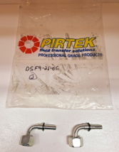 2 Qty of Pirtek Female Flat Face O-Ring 90 Degree DSF9-22-06 (2 Qty) - $43.99