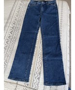 Judy Blue Jeans Womens 30 Blue Straight Mid Rise Dark Wash Stretch Denim - $25.00