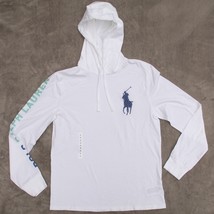 Polo Ralph Lauren Long Sleeve Big Pony Hooded T-shirt White Size SMALL - $29.35