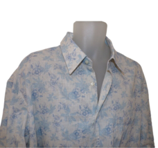 $300 Paul &amp; Shark Italy L/S Cotton/Linen Button Down Floral Shirt Men&#39;s Sz 2XL - £46.36 GBP
