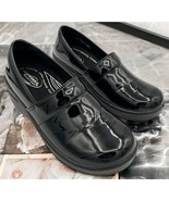 Easy Works by Easy Street Black Patent Leather Clogs Womens 8.5M Slip Re... - $363.29 MXN