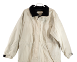 Eddie Bauer Lined Jacket Womens XL Beige Thinsulate Lite Loft 31&quot; Length... - $38.69