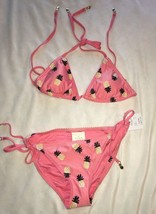 Kate Spade Women&#39;s Bikini Swimsuit Set Pink Pineapple XS X-Small NWT $145 - £103.65 GBP