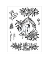 Bird with love At Christmas Clear stamps Rubber seals for DIY scrapbooki... - $5.89
