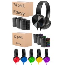 36 Pack Bundle Bulk Headphones For Classroom, Wired Head Phones. For Elementary  - £282.31 GBP