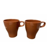 IKEA Fargrit Stacking Coffee Tea Mug Pumpkin Orange Set of 2 - $14.73