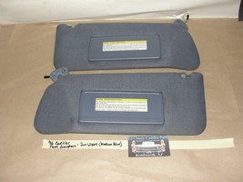 Oem 96 Cadillac Fleetwood Brougham Rwd Sun Visors With Mirror (Pair) - Med. Blue - £98.91 GBP